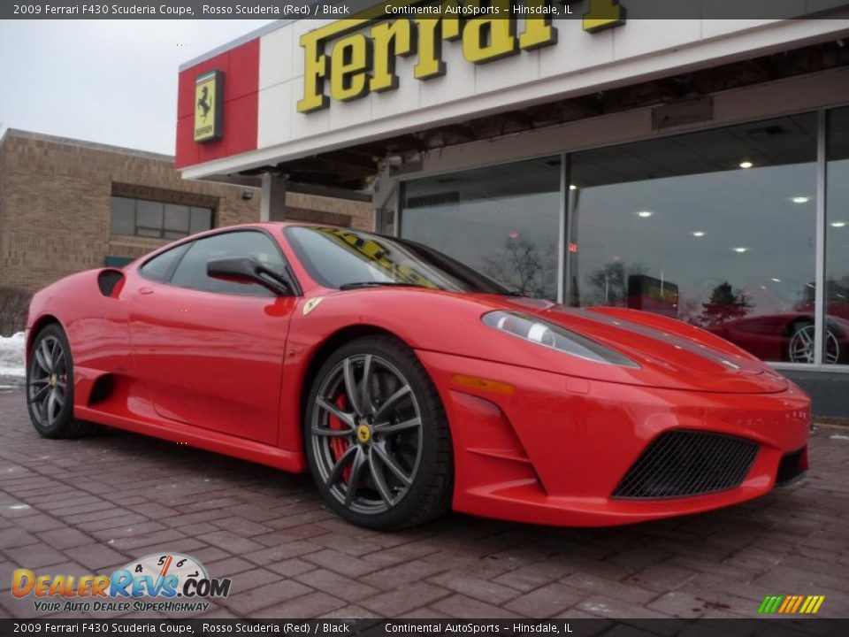 2009 Ferrari F430 Scuderia Coupe Rosso Scuderia (Red) / Black Photo #3