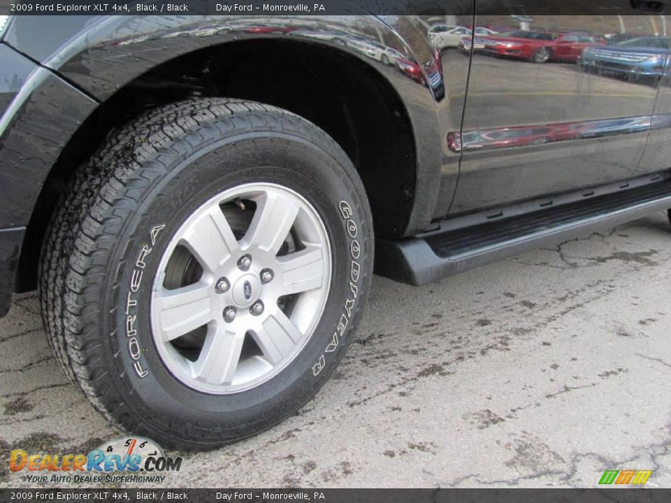2009 Ford Explorer XLT 4x4 Black / Black Photo #3