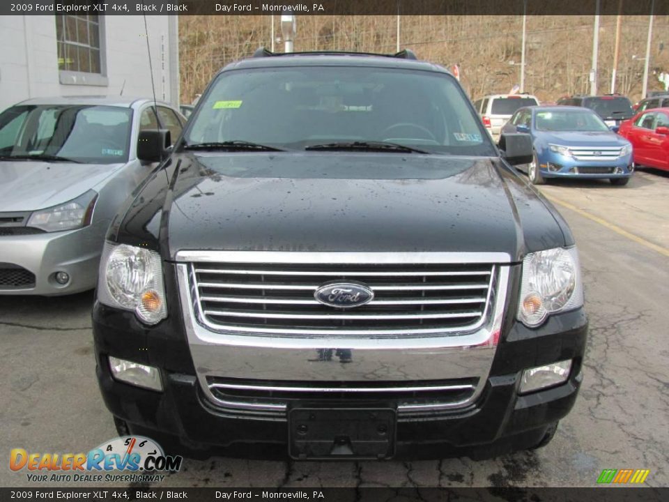 2009 Ford Explorer XLT 4x4 Black / Black Photo #4