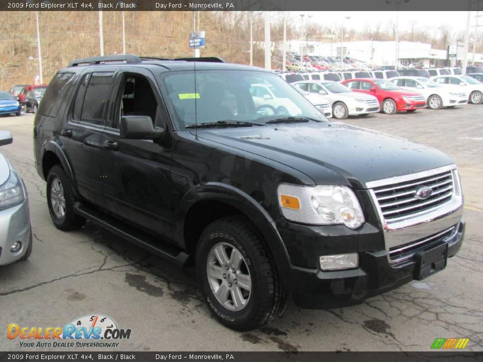 2009 Ford Explorer XLT 4x4 Black / Black Photo #5