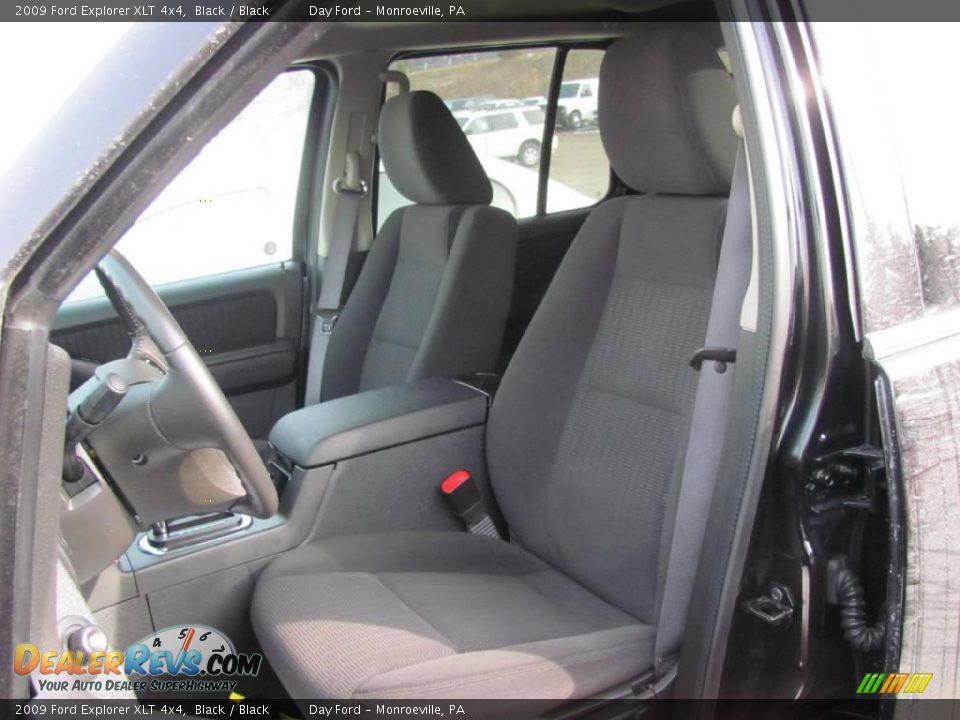 2009 Ford Explorer XLT 4x4 Black / Black Photo #8
