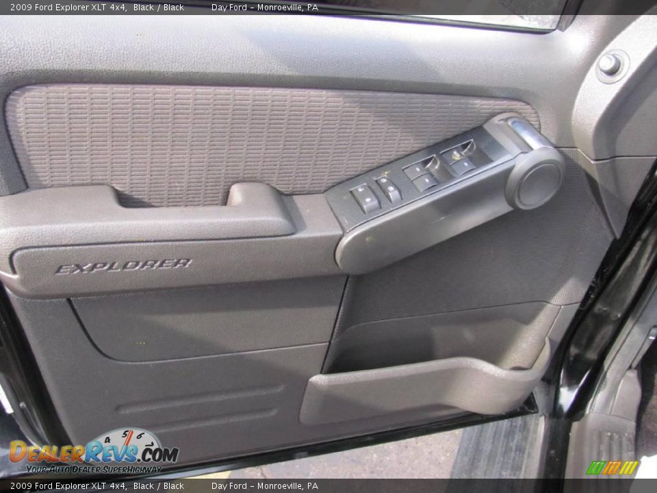 2009 Ford Explorer XLT 4x4 Black / Black Photo #10