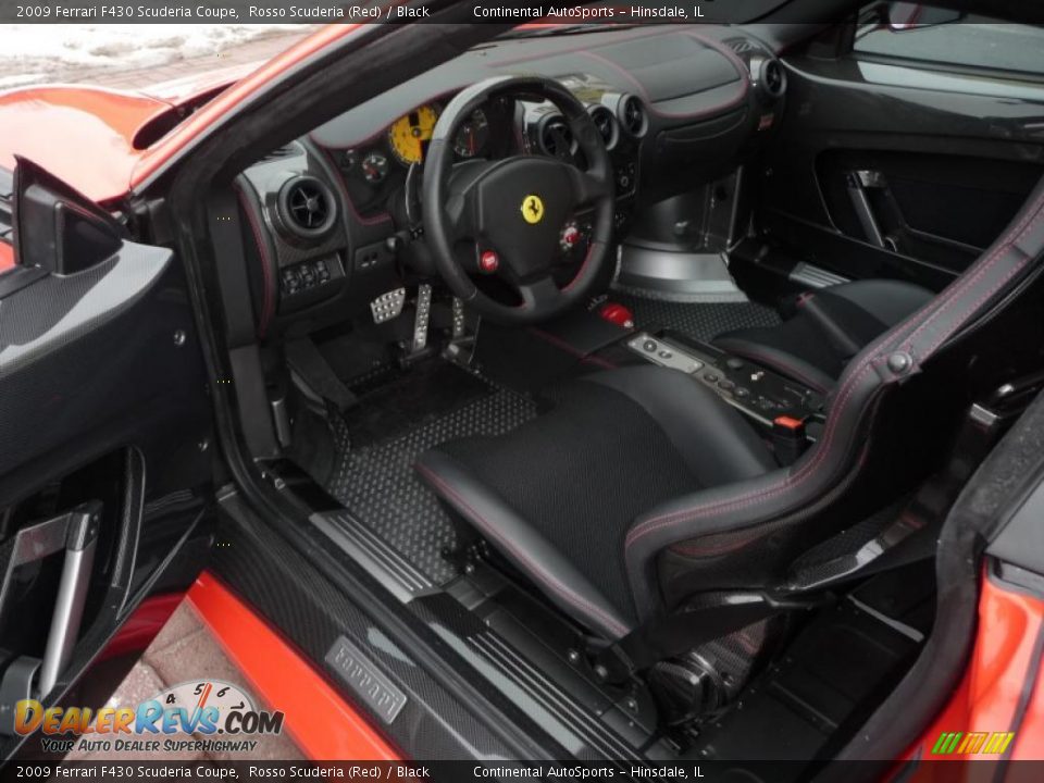 2009 Ferrari F430 Scuderia Coupe Rosso Scuderia (Red) / Black Photo #15