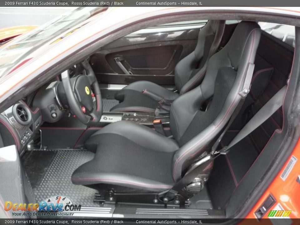 2009 Ferrari F430 Scuderia Coupe Rosso Scuderia (Red) / Black Photo #16