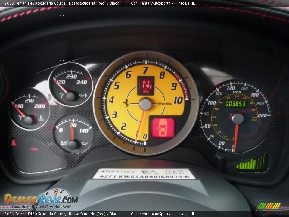 2009 Ferrari F430 Scuderia Coupe Rosso Scuderia (Red) / Black Photo #21