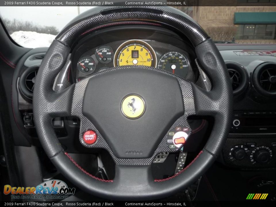 2009 Ferrari F430 Scuderia Coupe Rosso Scuderia (Red) / Black Photo #23