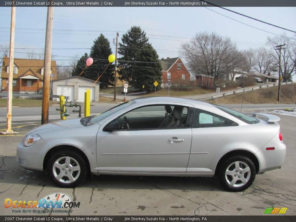 2007 Chevrolet Cobalt LS Coupe Ultra Silver Metallic / Gray Photo #10