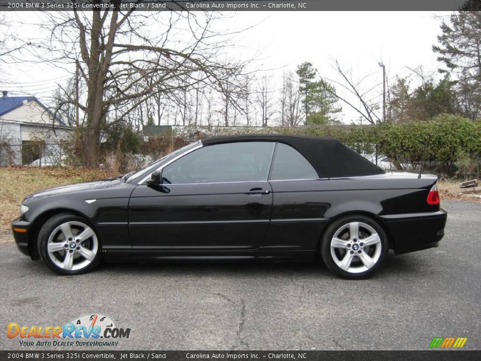 2004 BMW 3 Series 325i Convertible Jet Black / Sand Photo #5