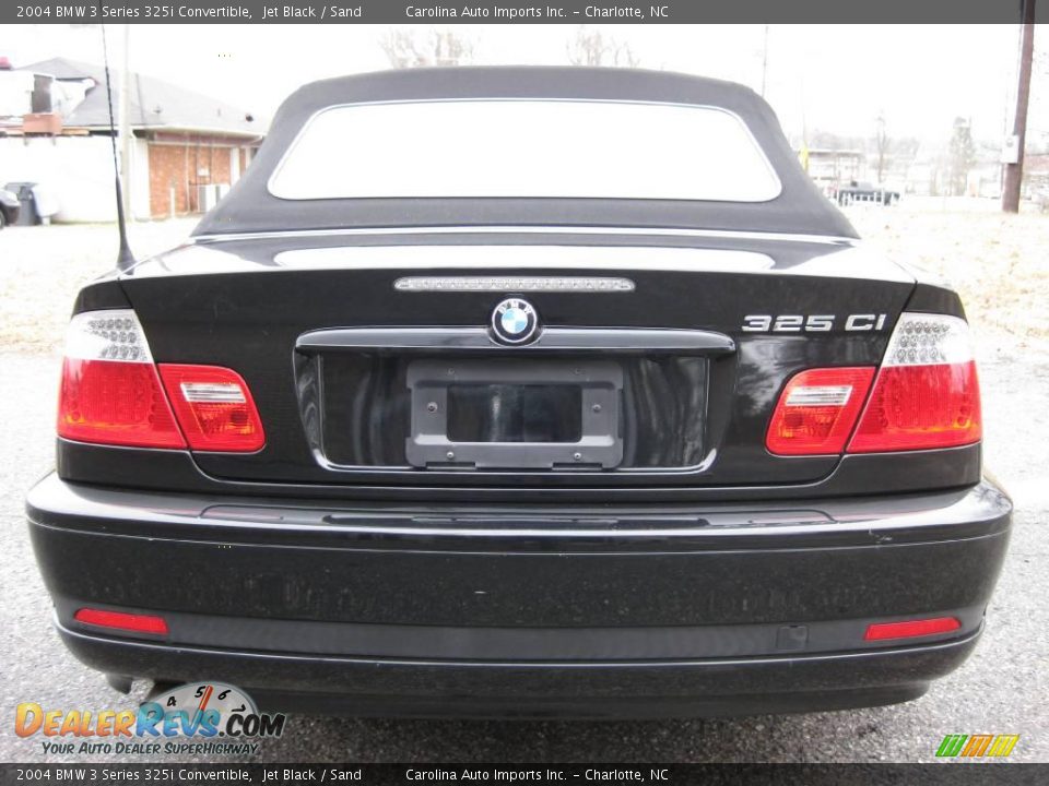 2004 BMW 3 Series 325i Convertible Jet Black / Sand Photo #7