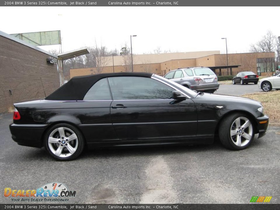 2004 BMW 3 Series 325i Convertible Jet Black / Sand Photo #9
