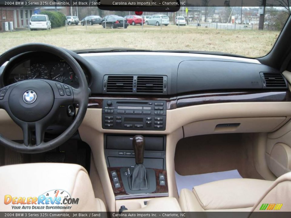 2004 BMW 3 Series 325i Convertible Jet Black / Sand Photo #11