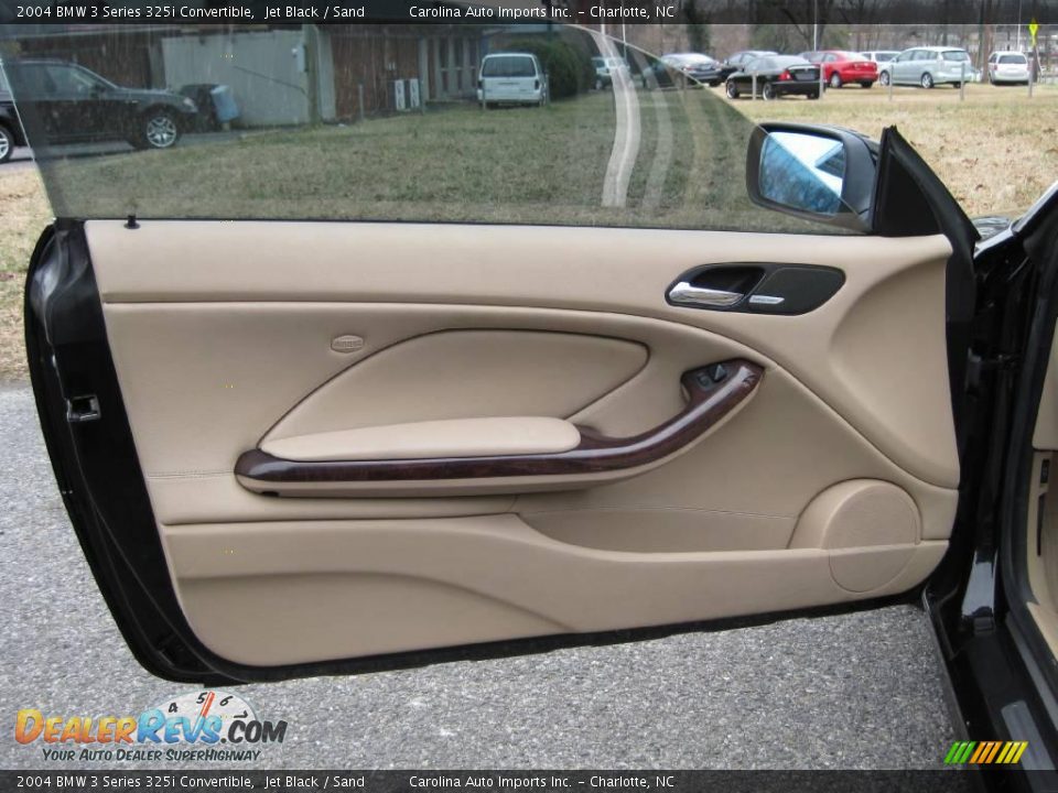 2004 BMW 3 Series 325i Convertible Jet Black / Sand Photo #14