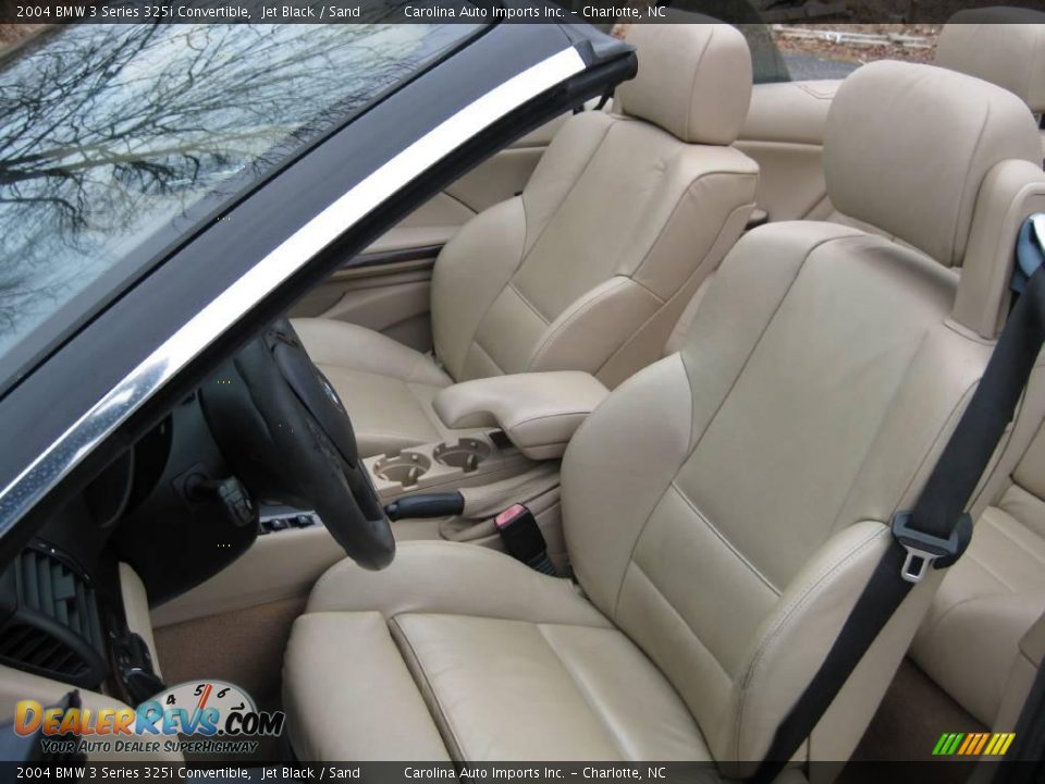 2004 BMW 3 Series 325i Convertible Jet Black / Sand Photo #15