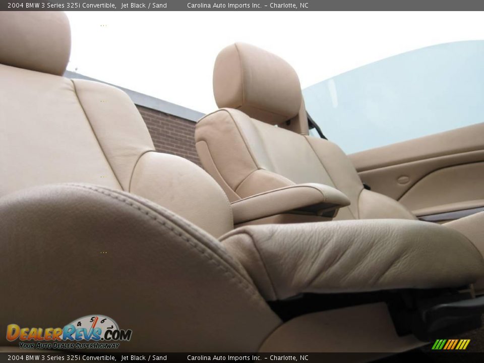 2004 BMW 3 Series 325i Convertible Jet Black / Sand Photo #20