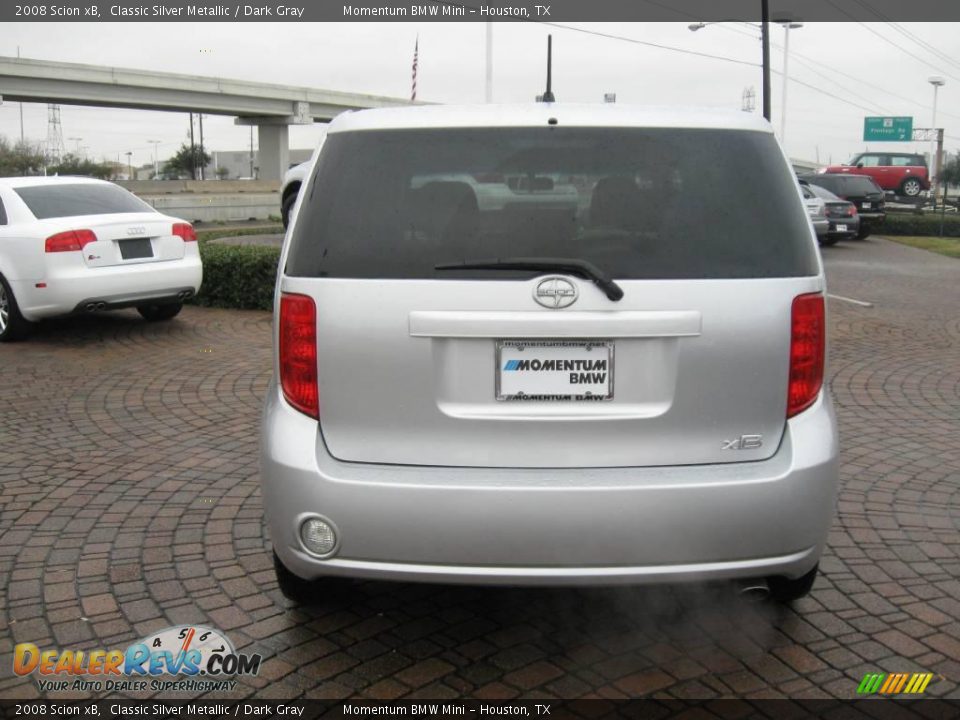 2008 Scion xB Classic Silver Metallic / Dark Gray Photo #6