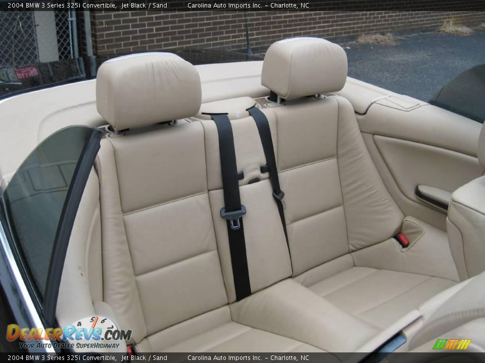 2004 BMW 3 Series 325i Convertible Jet Black / Sand Photo #21