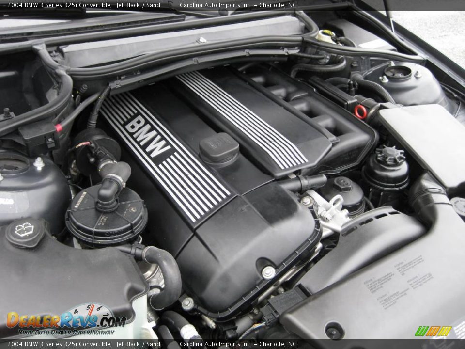 2004 BMW 3 Series 325i Convertible Jet Black / Sand Photo #22