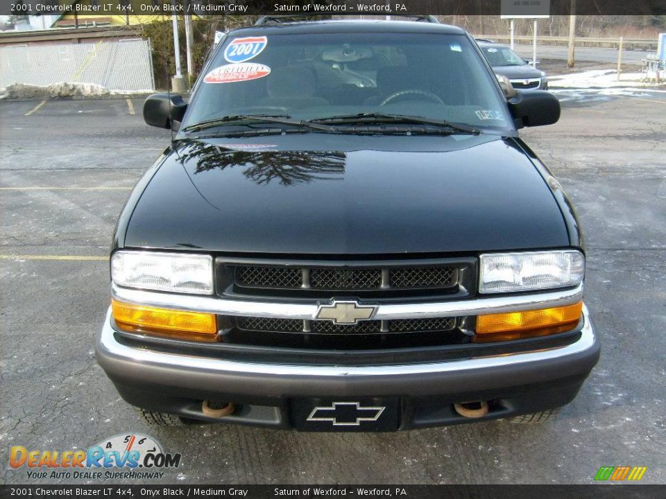 2001 Chevrolet Blazer LT 4x4 Onyx Black / Medium Gray Photo #7