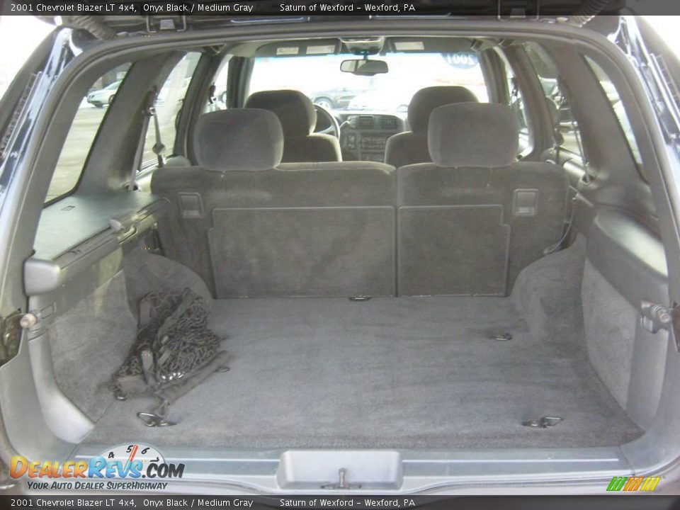 2001 Chevrolet Blazer LT 4x4 Onyx Black / Medium Gray Photo #15
