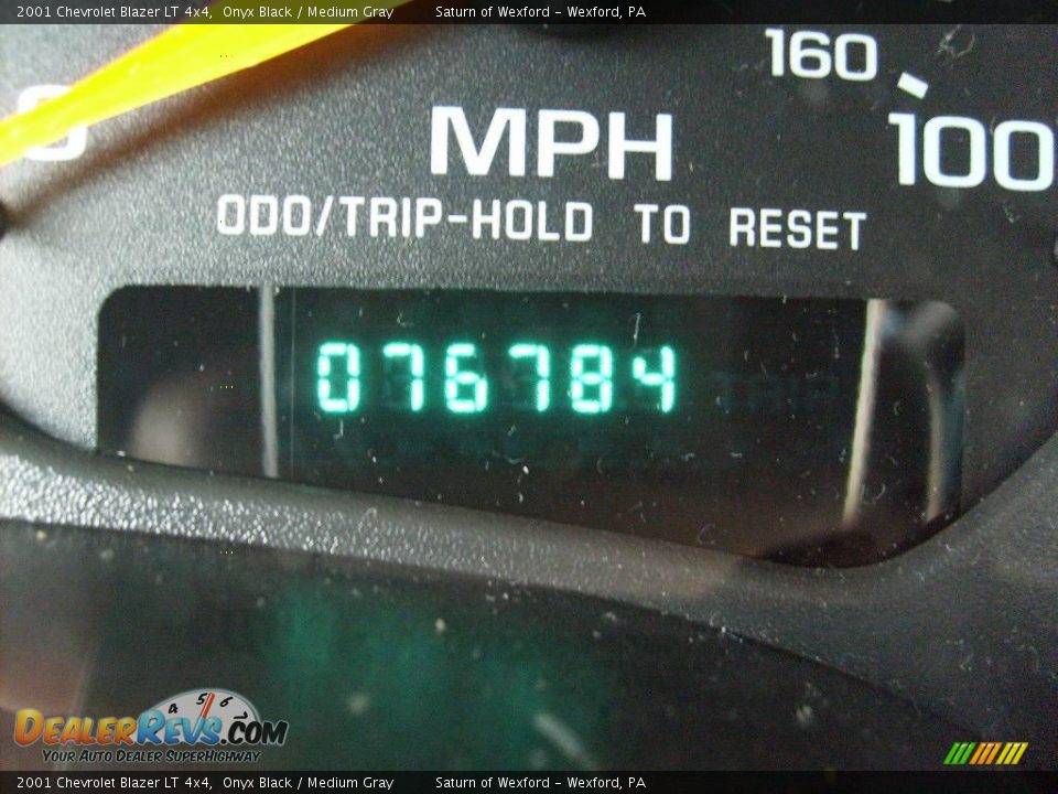 2001 Chevrolet Blazer LT 4x4 Onyx Black / Medium Gray Photo #20
