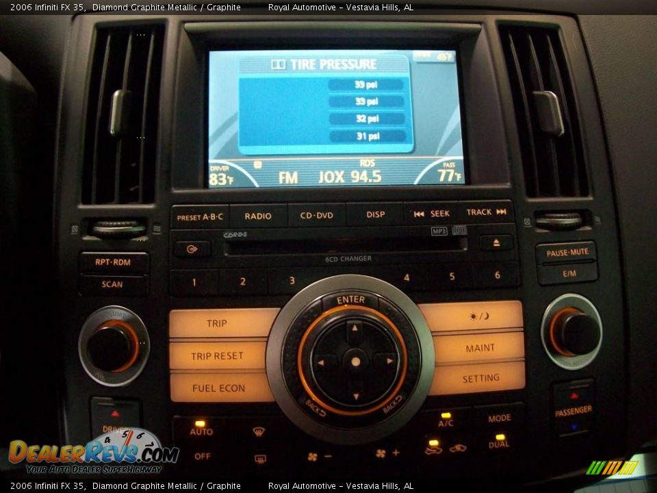 2006 Infiniti FX 35 Diamond Graphite Metallic / Graphite Photo #16