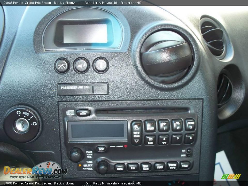 2008 Pontiac Grand Prix Sedan Black / Ebony Photo #8