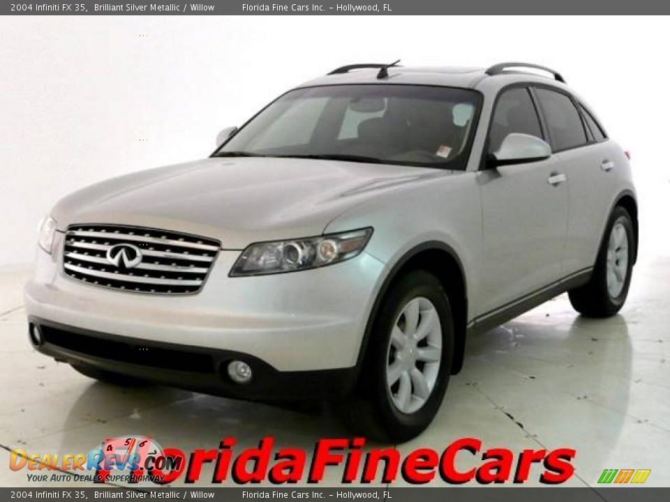2004 Infiniti FX 35 Brilliant Silver Metallic / Willow Photo #1