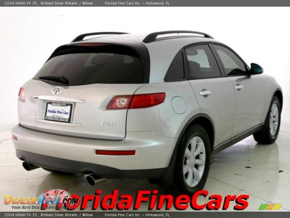 2004 Infiniti FX 35 Brilliant Silver Metallic / Willow Photo #2