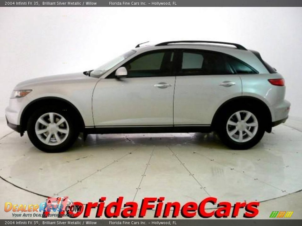 2004 Infiniti FX 35 Brilliant Silver Metallic / Willow Photo #3