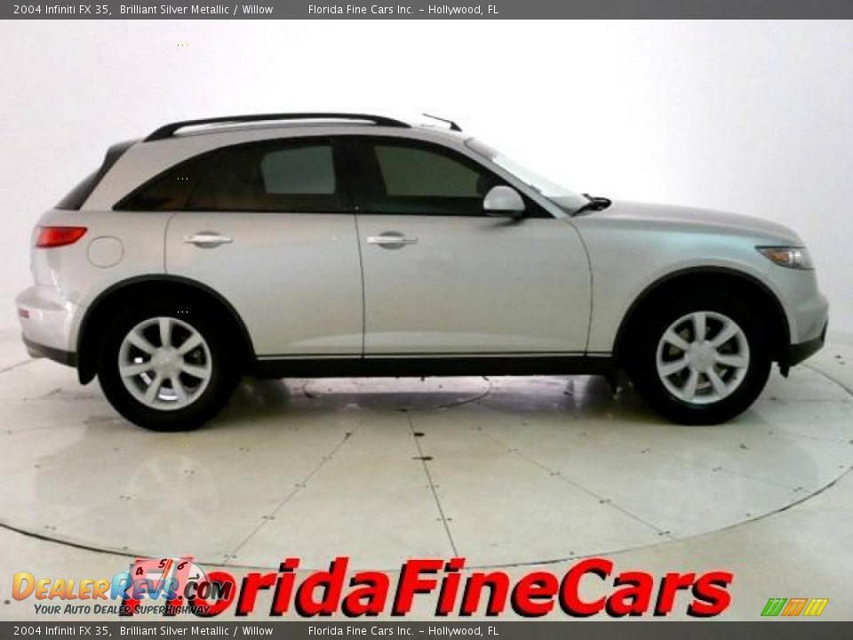 2004 Infiniti FX 35 Brilliant Silver Metallic / Willow Photo #4