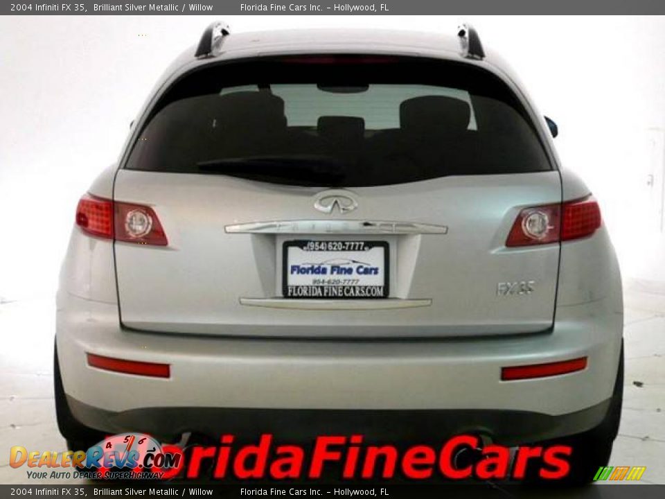 2004 Infiniti FX 35 Brilliant Silver Metallic / Willow Photo #6