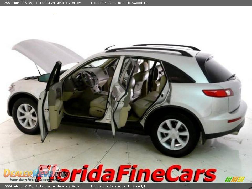 2004 Infiniti FX 35 Brilliant Silver Metallic / Willow Photo #8