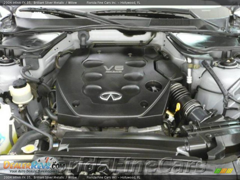 2004 Infiniti FX 35 Brilliant Silver Metallic / Willow Photo #9