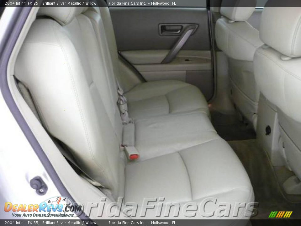2004 Infiniti FX 35 Brilliant Silver Metallic / Willow Photo #14
