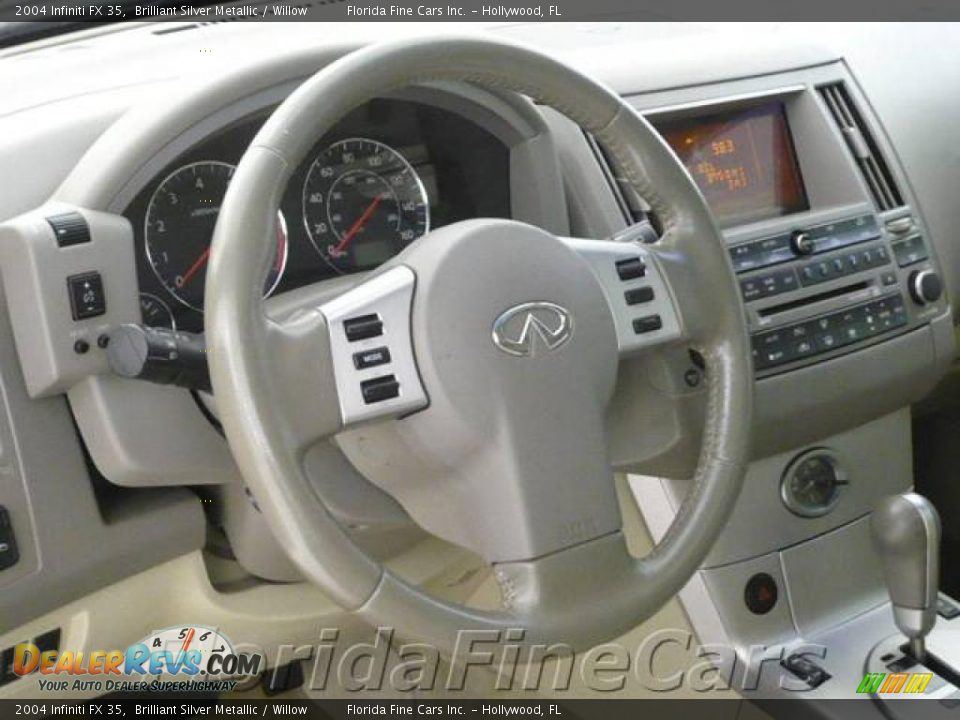 2004 Infiniti FX 35 Brilliant Silver Metallic / Willow Photo #18