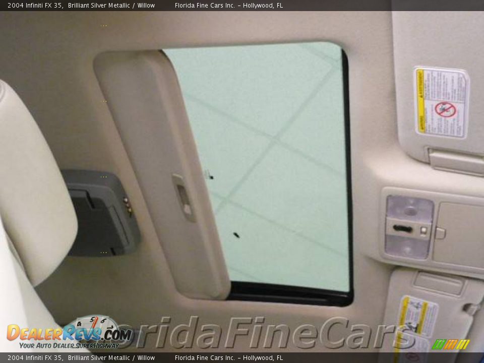 2004 Infiniti FX 35 Brilliant Silver Metallic / Willow Photo #19