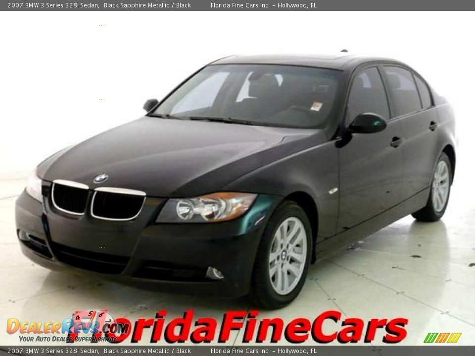 2007 BMW 3 Series 328i Sedan Black Sapphire Metallic / Black Photo #1
