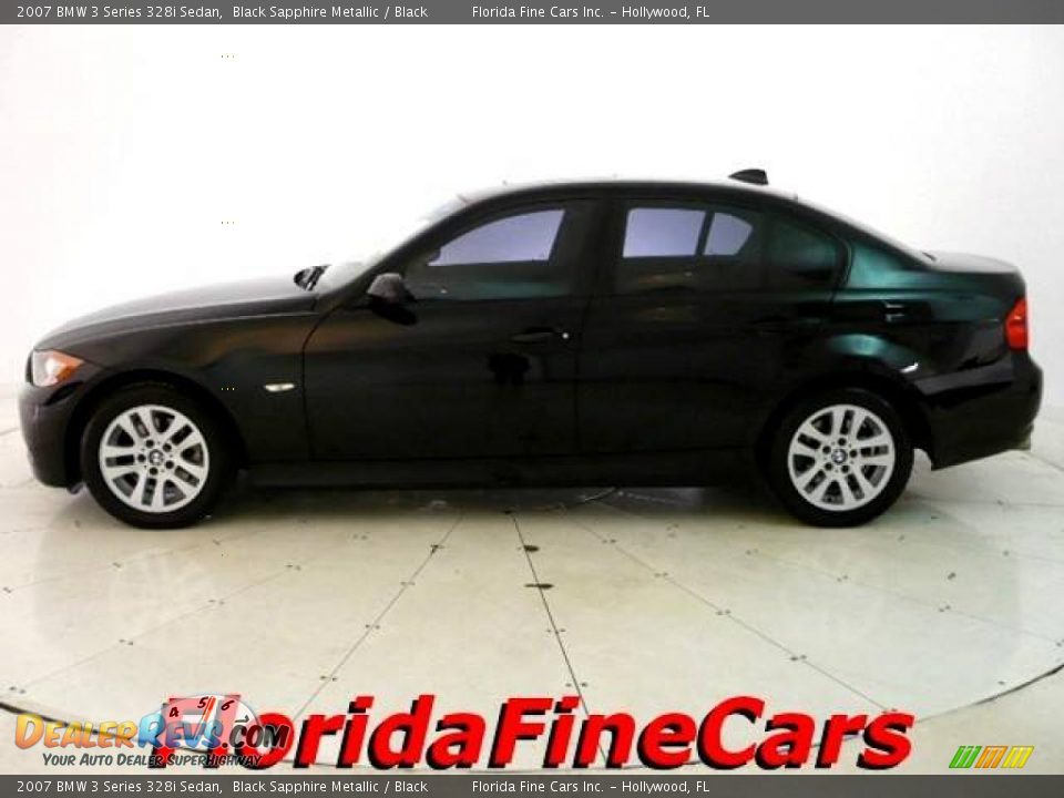 2007 BMW 3 Series 328i Sedan Black Sapphire Metallic / Black Photo #3