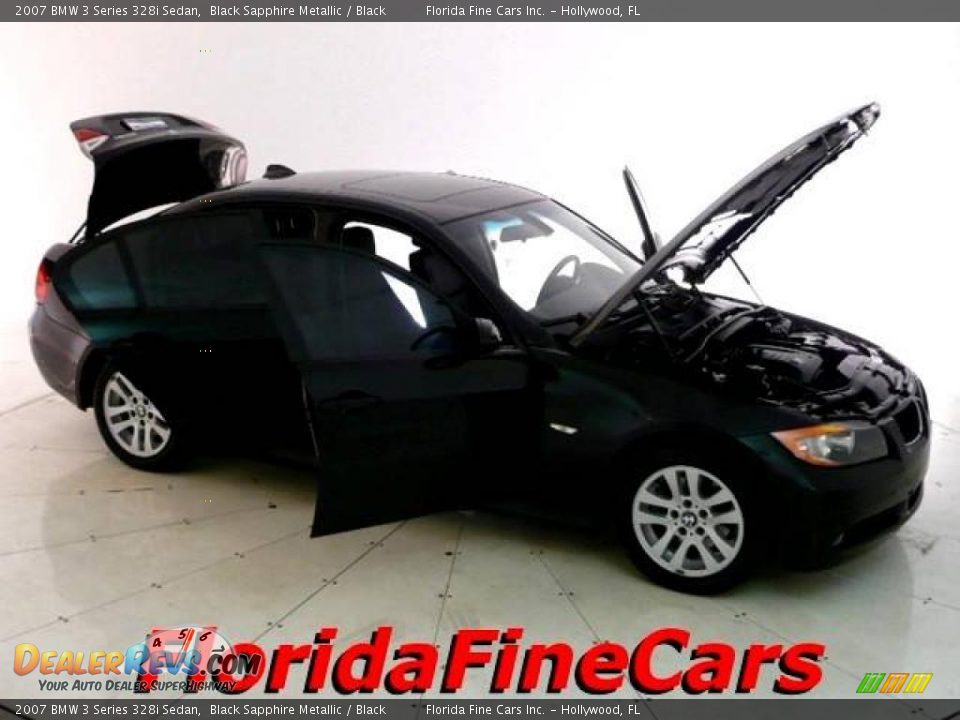 2007 BMW 3 Series 328i Sedan Black Sapphire Metallic / Black Photo #7