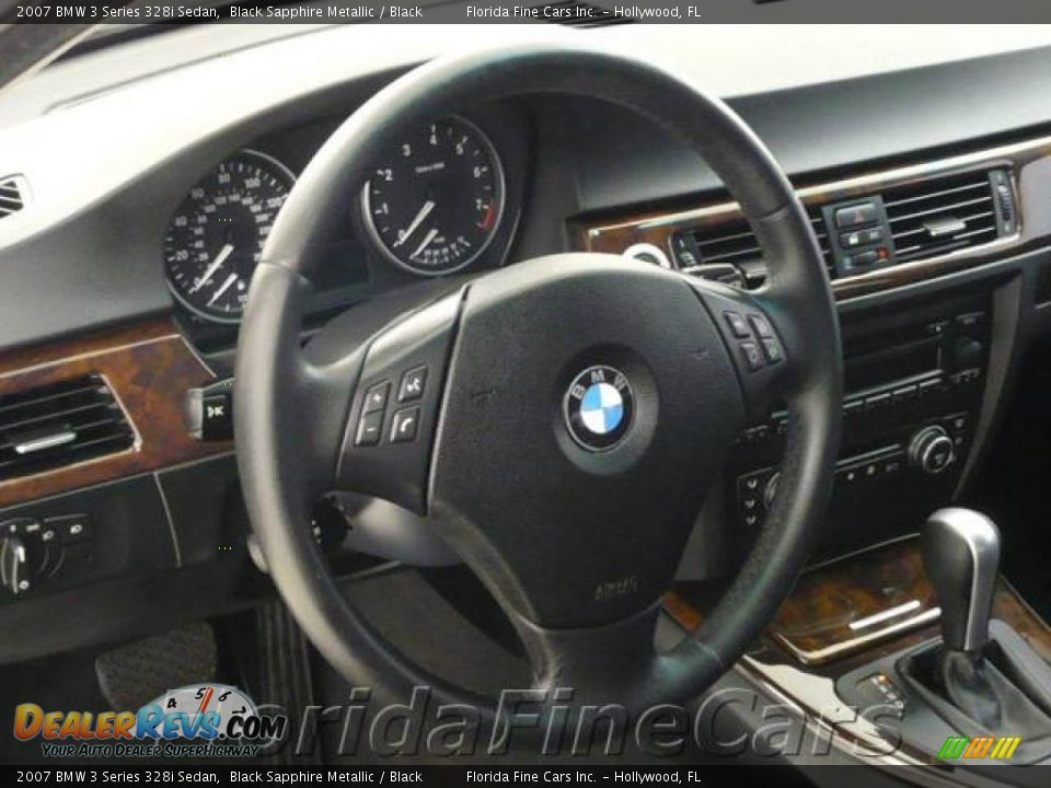 2007 BMW 3 Series 328i Sedan Black Sapphire Metallic / Black Photo #16