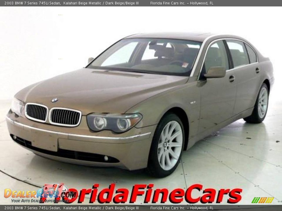 2003 BMW 7 Series 745Li Sedan Kalahari Beige Metallic / Dark Beige/Beige III Photo #1