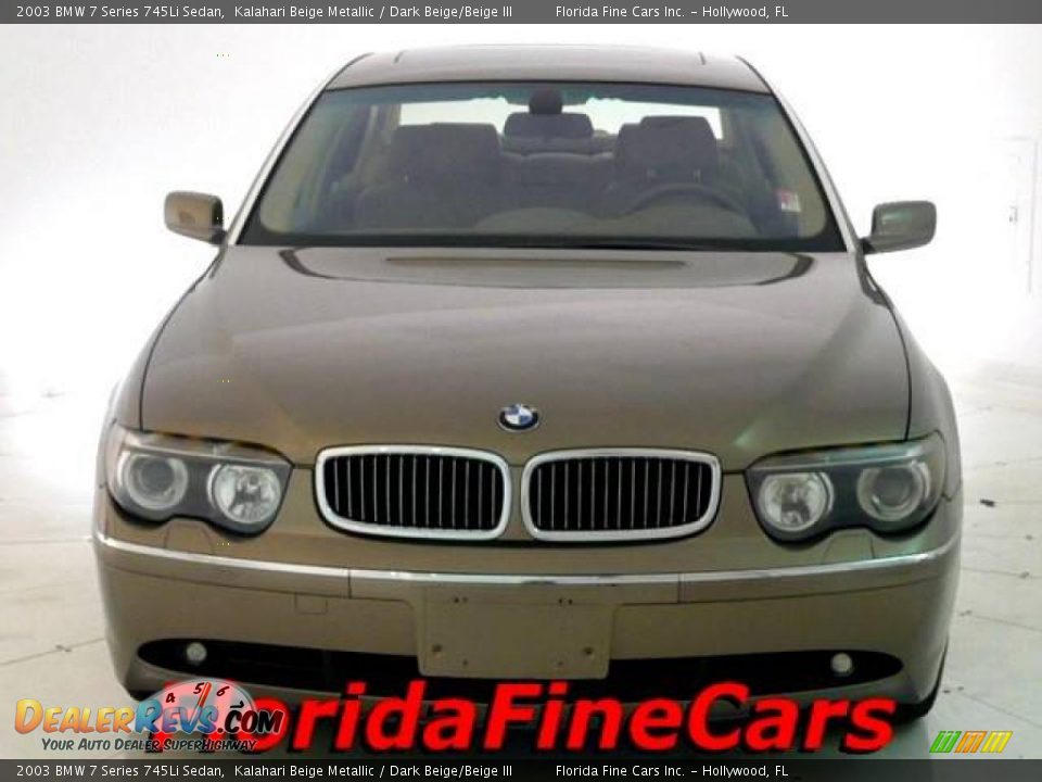 2003 BMW 7 Series 745Li Sedan Kalahari Beige Metallic / Dark Beige/Beige III Photo #5