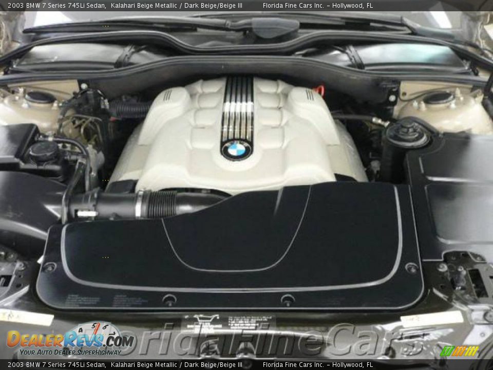 2003 BMW 7 Series 745Li Sedan Kalahari Beige Metallic / Dark Beige/Beige III Photo #9