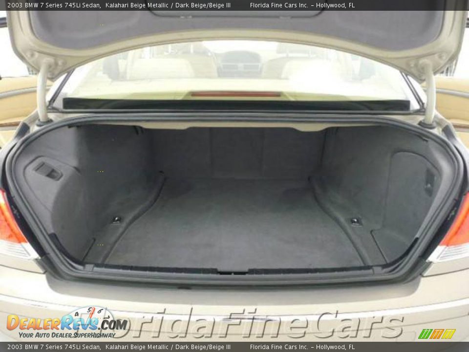2003 BMW 7 Series 745Li Sedan Kalahari Beige Metallic / Dark Beige/Beige III Photo #10