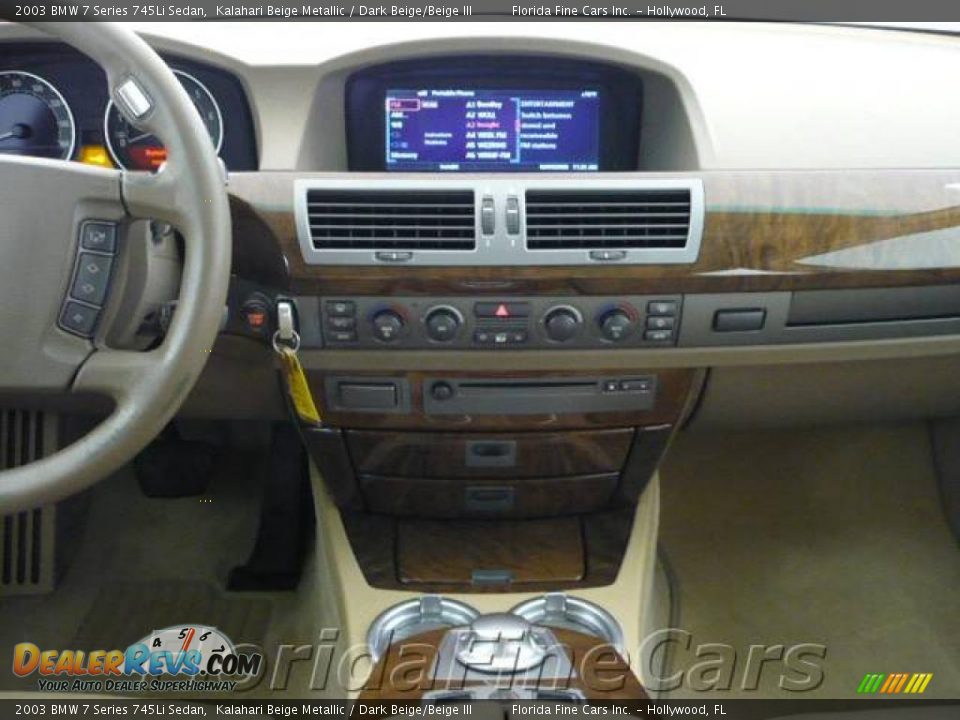 2003 BMW 7 Series 745Li Sedan Kalahari Beige Metallic / Dark Beige/Beige III Photo #15