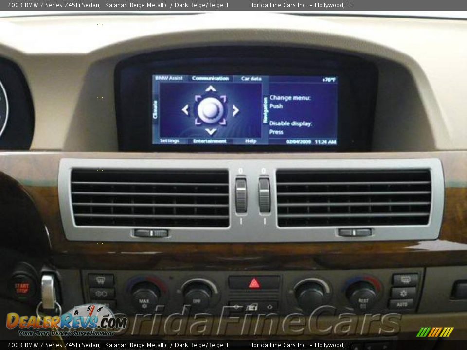 2003 BMW 7 Series 745Li Sedan Kalahari Beige Metallic / Dark Beige/Beige III Photo #16