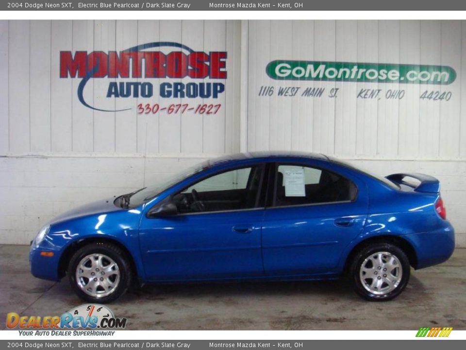 2004 Dodge Neon SXT Electric Blue Pearlcoat / Dark Slate Gray Photo #2