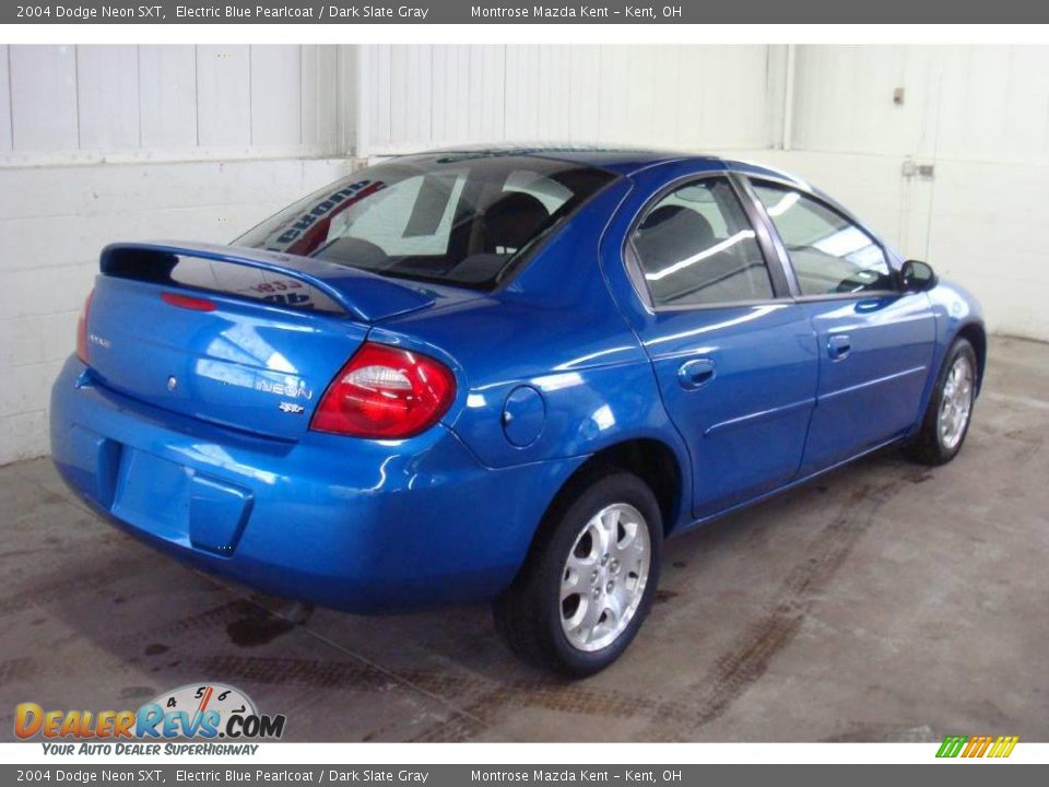 2004 Dodge Neon SXT Electric Blue Pearlcoat / Dark Slate Gray Photo #5