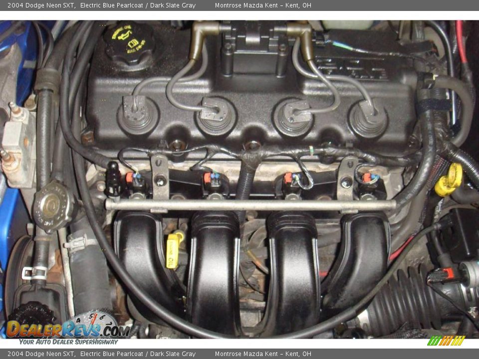 2004 Dodge Neon SXT Electric Blue Pearlcoat / Dark Slate Gray Photo #21