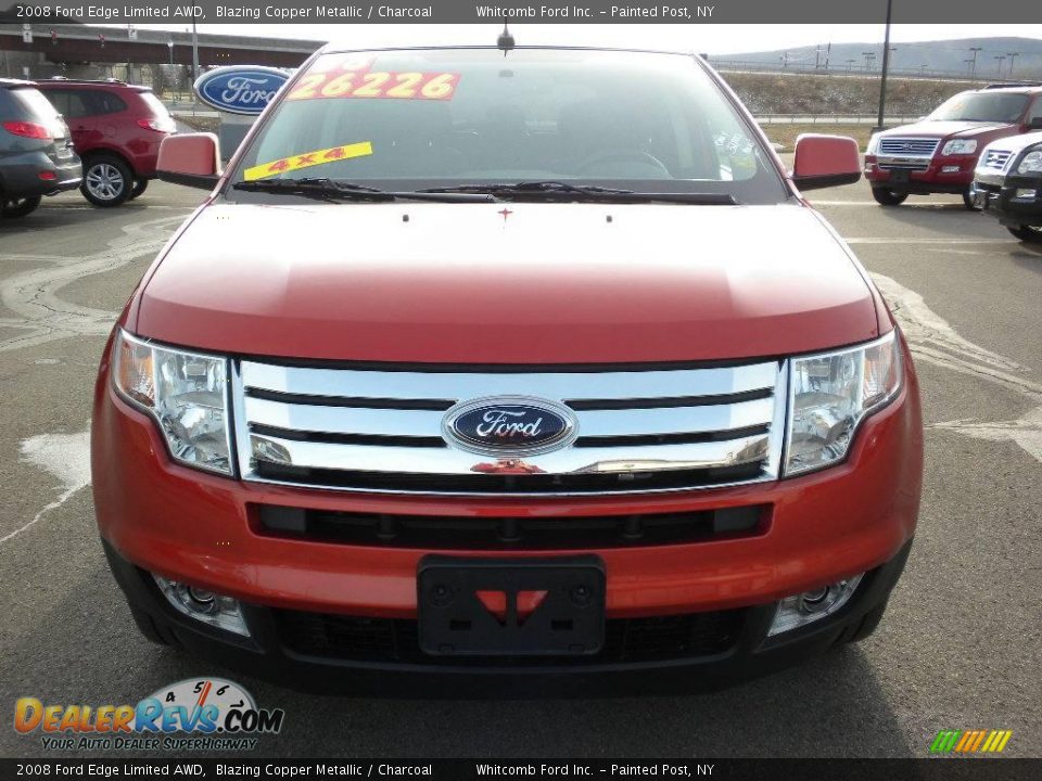 2008 Ford Edge Limited AWD Blazing Copper Metallic / Charcoal Photo #4